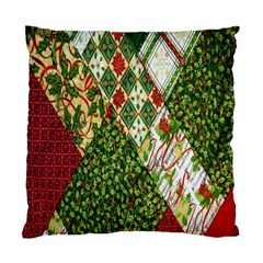 Christmas Quilt Background Standard Cushion Case (two Sides) by Nexatart