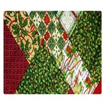 Christmas Quilt Background Double Sided Flano Blanket (Small)  50 x40  Blanket Front