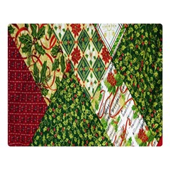 Christmas Quilt Background Double Sided Flano Blanket (large)  by Nexatart