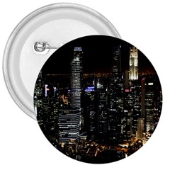 City At Night Lights Skyline 3  Buttons