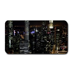 City At Night Lights Skyline Medium Bar Mats by Nexatart