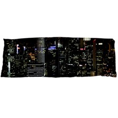 City At Night Lights Skyline Body Pillow Case Dakimakura (two Sides) by Nexatart