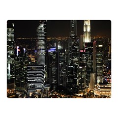 City At Night Lights Skyline Double Sided Flano Blanket (mini) 