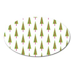 Christmas Tree Oval Magnet