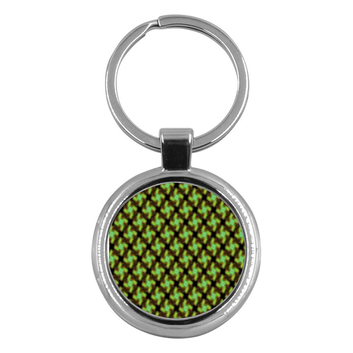 Computer Graphics Graphics Ornament Key Chains (Round) 