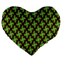 Computer Graphics Graphics Ornament Large 19  Premium Flano Heart Shape Cushions