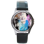 Peelingpaint Round Metal Watch Front