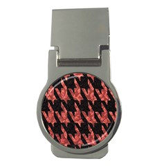 Dogstooth Pattern Closeup Money Clips (round) 