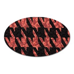 Dogstooth Pattern Closeup Oval Magnet by Nexatart