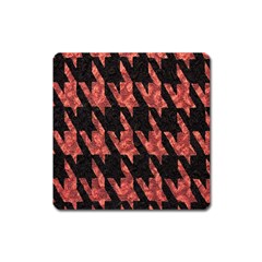 Dogstooth Pattern Closeup Square Magnet by Nexatart