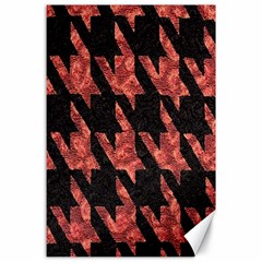 Dogstooth Pattern Closeup Canvas 24  X 36 