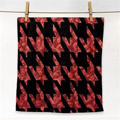 Dogstooth Pattern Closeup Face Towel by Nexatart