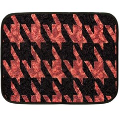 Dogstooth Pattern Closeup Fleece Blanket (mini) by Nexatart