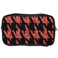 Dogstooth Pattern Closeup Toiletries Bags 2-side