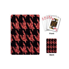 Dogstooth Pattern Closeup Playing Cards (mini) 