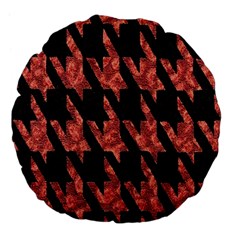 Dogstooth Pattern Closeup Large 18  Premium Flano Round Cushions by Nexatart