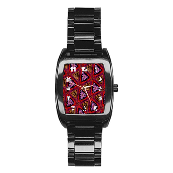 Computer Graphics Graphics Ornament Stainless Steel Barrel Watch