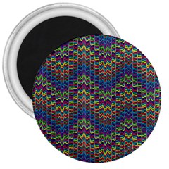 Decorative Ornamental Abstract 3  Magnets