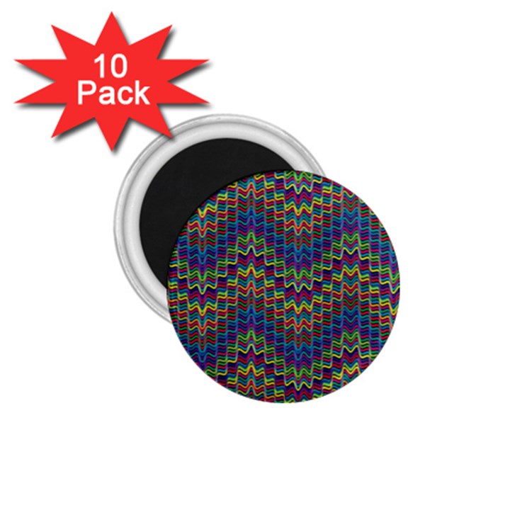 Decorative Ornamental Abstract 1.75  Magnets (10 pack) 