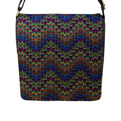 Decorative Ornamental Abstract Flap Messenger Bag (l)  by Nexatart