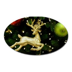 December Christmas Cologne Oval Magnet by Nexatart