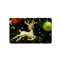 December Christmas Cologne Magnet (name Card) by Nexatart