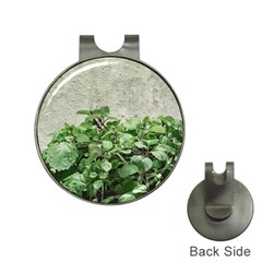 Plants Against Concrete Wall Background Hat Clips with Golf Markers