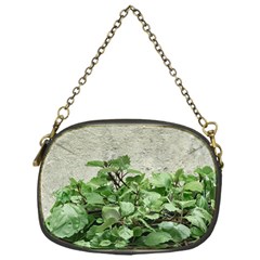 Plants Against Concrete Wall Background Chain Purses (one Side)  by dflcprints