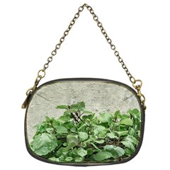 Plants Against Concrete Wall Background Chain Purses (two Sides)  by dflcprints