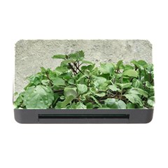 Plants Against Concrete Wall Background Memory Card Reader with CF