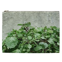 Plants Against Concrete Wall Background Cosmetic Bag (XXL) 