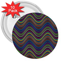 Decorative Ornamental Abstract 3  Buttons (10 Pack)  by Nexatart