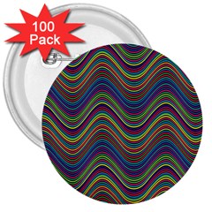 Decorative Ornamental Abstract 3  Buttons (100 Pack)  by Nexatart