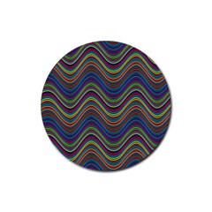 Decorative Ornamental Abstract Rubber Round Coaster (4 Pack)  by Nexatart