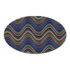 Decorative Ornamental Abstract Oval Magnet by Nexatart