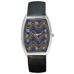 Decorative Ornamental Abstract Barrel Style Metal Watch by Nexatart