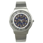 Decorative Ornamental Abstract Stainless Steel Watch Front