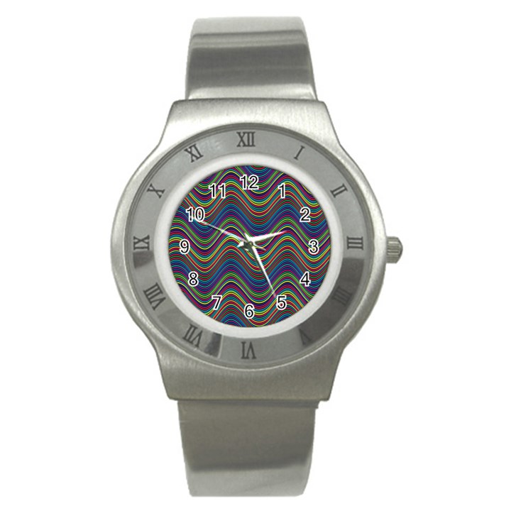 Decorative Ornamental Abstract Stainless Steel Watch