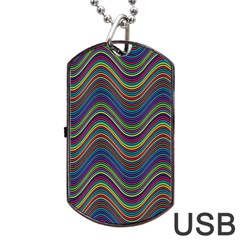 Decorative Ornamental Abstract Dog Tag Usb Flash (one Side)