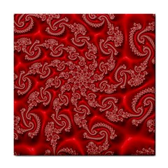 Fractal Art Elegant Red Tile Coasters by Nexatart