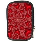 Fractal Art Elegant Red Compact Camera Cases Front