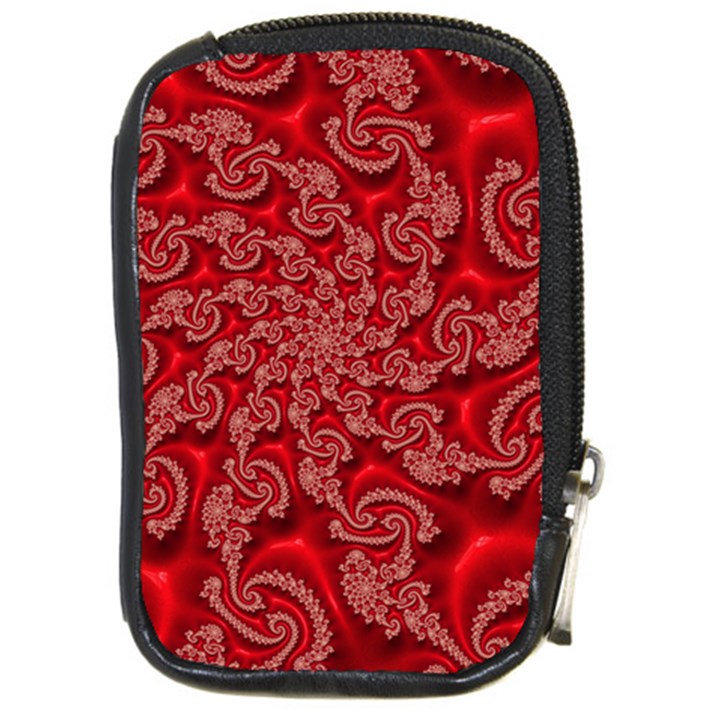 Fractal Art Elegant Red Compact Camera Cases