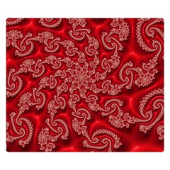 Fractal Art Elegant Red Double Sided Flano Blanket (small)  by Nexatart