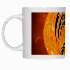 Dragon Fire Monster Creature White Mugs