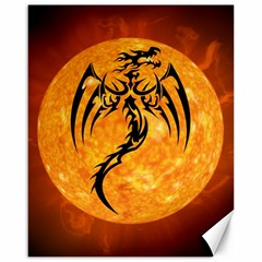 Dragon Fire Monster Creature Canvas 16  X 20   by Nexatart