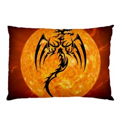 Dragon Fire Monster Creature Pillow Case by Nexatart