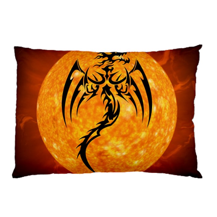 Dragon Fire Monster Creature Pillow Case (Two Sides)