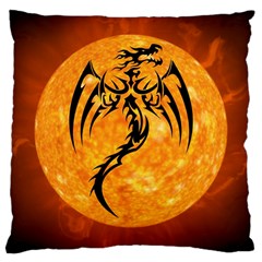 Dragon Fire Monster Creature Large Cushion Case (one Side)