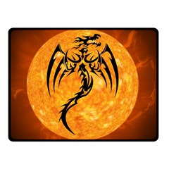 Dragon Fire Monster Creature Double Sided Fleece Blanket (small)  by Nexatart