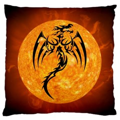 Dragon Fire Monster Creature Standard Flano Cushion Case (one Side) by Nexatart